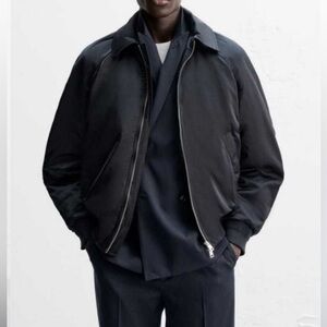 Zara Men's Padded Navy Jacket
